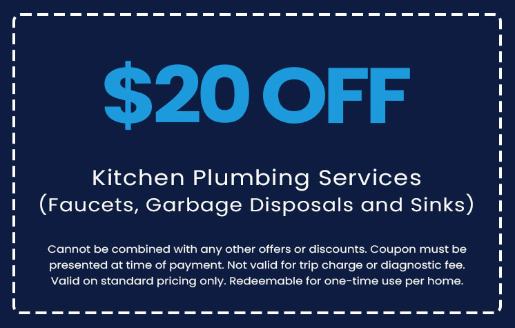 Discounts on Kitchen Plumbing Services