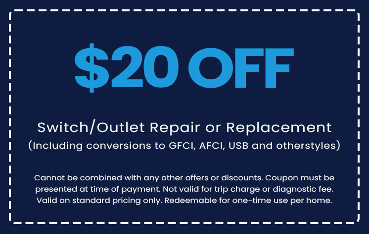 Discounts on Switch/Outlet Repair or Replacement