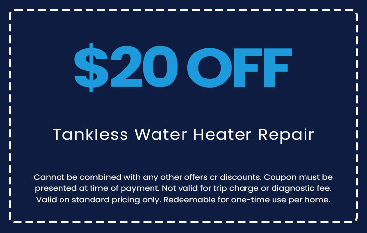Discounts on Tankless Water Heater Repair